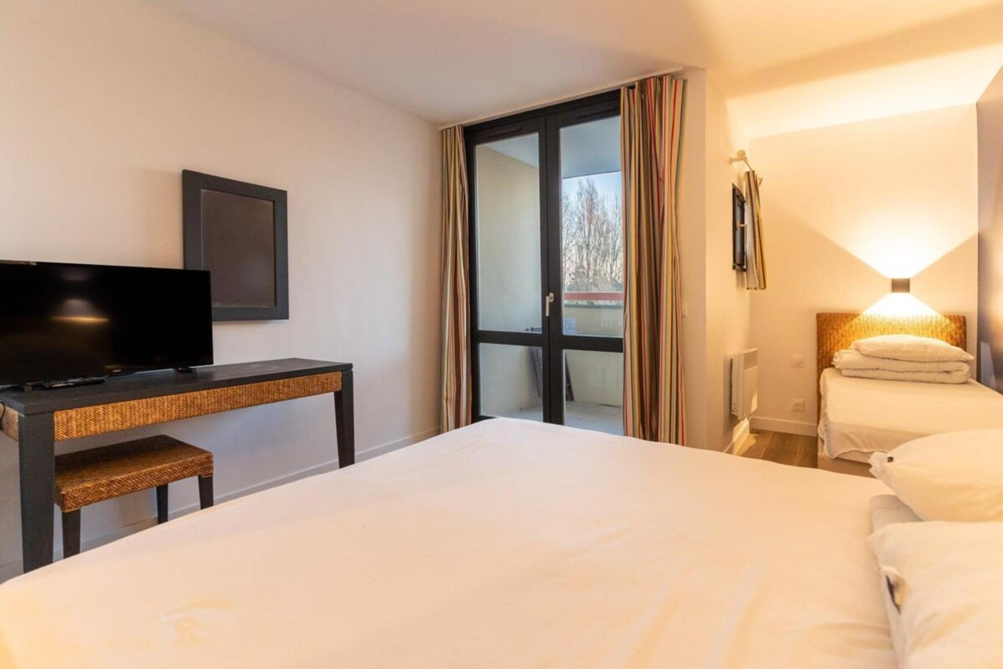 Renovated Flat For 5 P With Swimming Pool Tennis Court And Car Park 232 Le Touquet Exterior foto